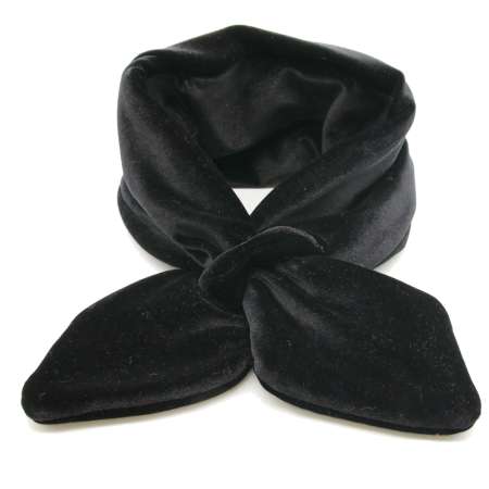 steckschal in Schwarz aus samt